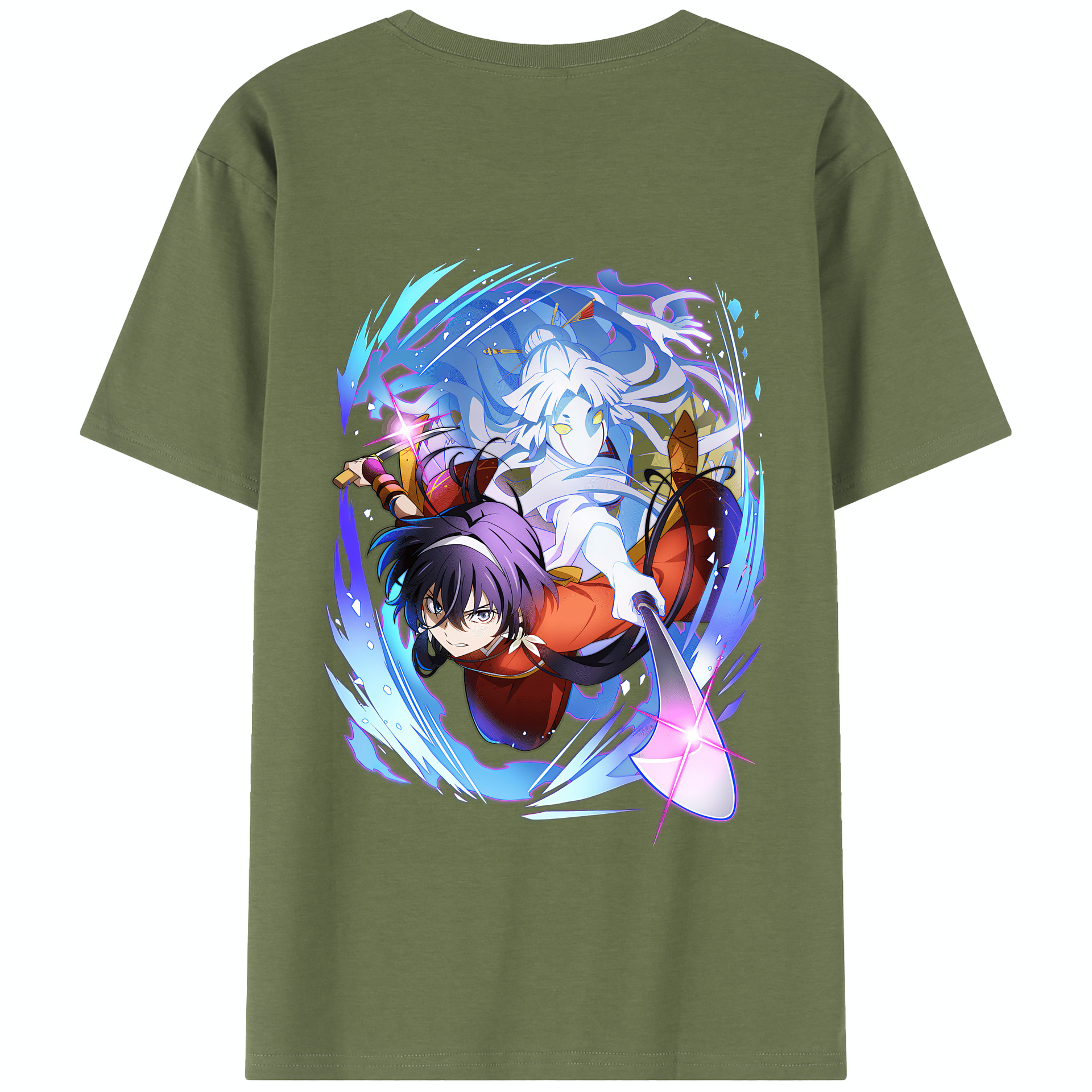 （画像用） 文豪ストレイドッグス Bungo Stray Dogs 綿100％半袖Tシャツ（背面プリント）